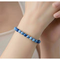 Empire jasper - dark blue (8mm) Blue agate (6mm)