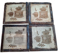 Rustic Wooden Coasters – Coffee Grinder