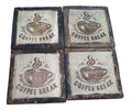 Rustic Wooden Coasters – Coffee Break